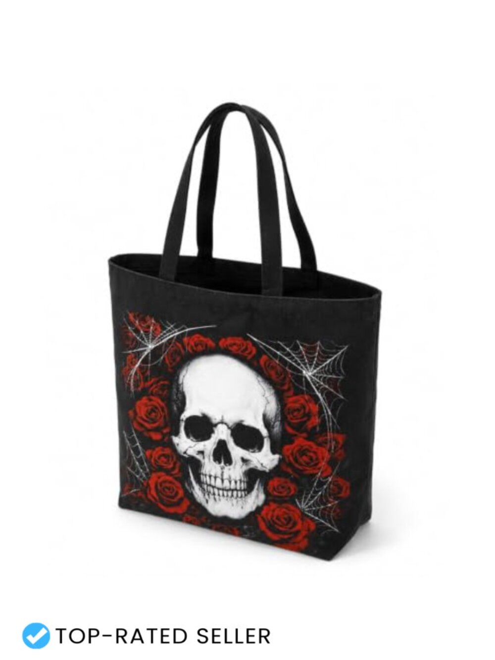 Halloween Canvas Tote Bag Gothic Skull Skull Skeleton Trick Or Treat Party